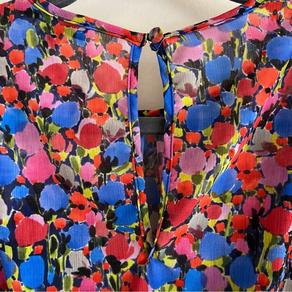 J Crew Cinched-waist dress in watercolor floral print - Picture 9 of 11